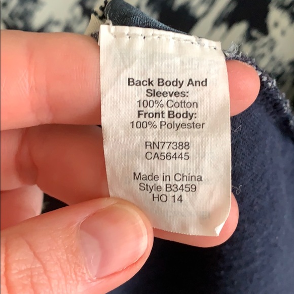 J. Crew Factory print t-shirt blouse - Picture 5 of 6